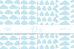 Sky cloud digital paper pack