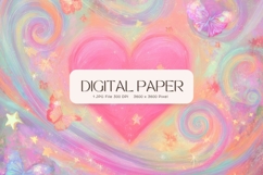 Sky Cloud Background Digital Paper Wallpaper_6 Product Image 1