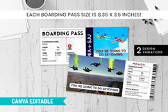 Skydiving Gift Ticket Canva Template Product Image 8