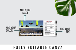 Skydiving Gift Ticket Canva Template Product Image 7