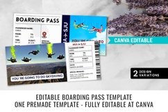 Skydiving Gift Ticket Canva Template Product Image 6