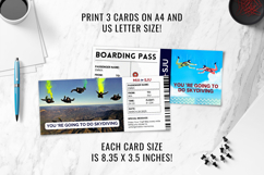 Skydiving Gift Ticket Canva Template Product Image 4