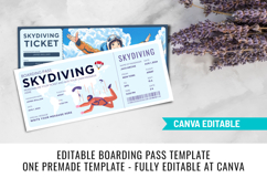 Printable Skydiving Gift Voucher Template Product Image 6