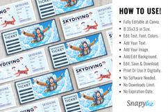Printable Skydiving Gift Voucher Template Product Image 2