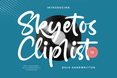 Skyetos Cliplist - Bold Handwritten Font Product Image 1