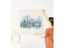 New York Skyline - Machine Embroidery Design Product Image 4
