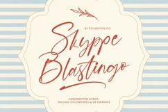 Skyppe Blastingo - Handwritten Script Product Image 1