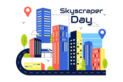 10 Skyscraper Day Illustration Product Image 4