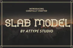 Slab Model - Western Slab Serif Font Product Image 1