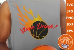 Slam Dunk Basketball | Sports Svg Design Cut File Product Image 1