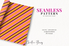 Orange Pink Stripe Halloween Pattern | Cute Halloween Paper Product Image 2
