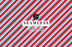 Seamless Red white &amp; Blue Stripes 4th Of July Digital Paper Product Image 1