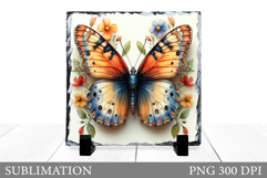 Butterfly Sublimation. Butterfly Slate Sublimation Product Image 1