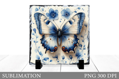 Butterfly Sublimation. Butterfly Slate Design Product Image 1