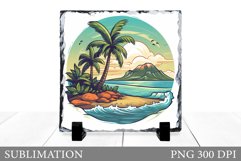 Sea Slate Sublimation. Beach Sublimation Product Image 1