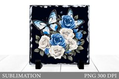 Butterflies Sublimation. Butterflies Slate Sublimation Product Image 1