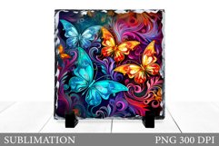 Butterflies Sublimation. Butterflies Slate Sublimation Product Image 1