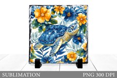 Turtle Sublimation. Turtle Slate Sublimation Product Image 1