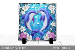 Dolphin Sublimation. Dolphin Slate Sublimation Product Image 1