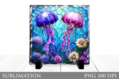 Jellyfish Slate Sublimation. Jellyfish Sublimation Product Image 1
