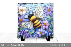 Bee Cutting Board Design. Flowers Kitchen Cutting Board Product Image 1