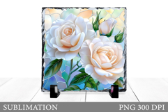 Roses Sublimation. Roses Slate Sublimation Product Image 1