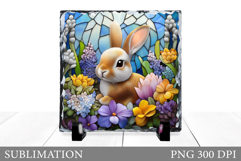 Cute Bunny Sublimation. Cute Bunny Slate Design Product Image 1