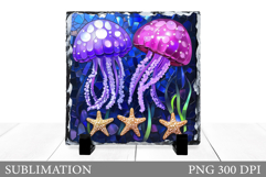 Jellyfish Sublimation. Jellyfish Slate Sublimation Product Image 1