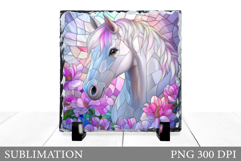 Horse Slate Design. Cute Horse Sublimation Product Image 1