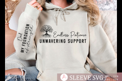 Endless patience unwavering support Sleeve SVG Design Product Image 3