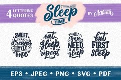 Sleeping Lettering Quotes Product Image 1