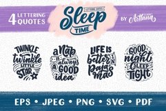 Sleeping Lettering Quotes Product Image 1
