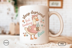 Sleep Deprived, Funny Cute Retro Goose Product Image 3