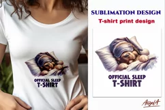 Sleeping dog / funny t shirt print design / dog t shirt Product Image 1