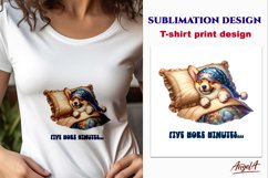 Sleeping dog / funny t shirt print design / cute dog t shirt Product Image 1