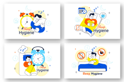 10 Sleep Hygiene Illustration Product Image 2