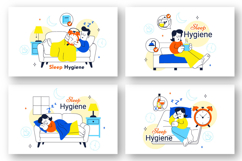 10 Sleep Hygiene Illustration Product Image 3