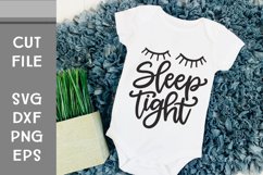 Sleep Tight, Sleep SVG, Hand Lettered Cut File Product Image 1