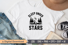 Sleep Under The Stars SVG File | Camping SVG | Outdoor SVG Product Image 2