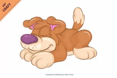 18 Cartoon Dogs 04. Clipart. Product Image 17