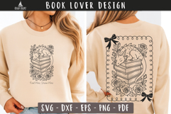 Sleeping Book Dragon SVG Book lover Read More Dream More