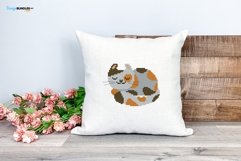 Sleeping Cat Cross Stitch Pattern PDF File Product Image 2