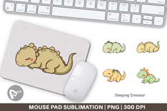 Mouse Pad Sleeping Dinosaur Product Image 1