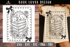 Sleeping Dragon Book Stack SVG design 