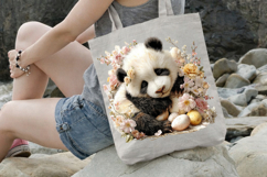 Sleeping Easter Panda Dream Clipart Product Image 3
