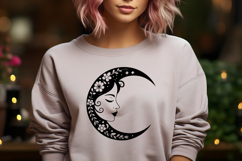 Celestial Moon Lady SVG Product Image 1