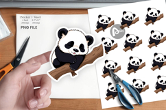Sleepy Panda Sticker Product Image 1