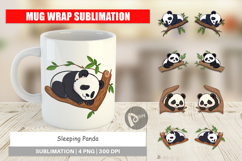 Mug Wrap Sleepy Panda Product Image 1