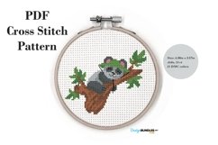 Sleeping Panda - Cross Stitch Pattern PDF Product Image 1