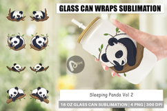 Glass Can Sleepy Panda Product Image 1